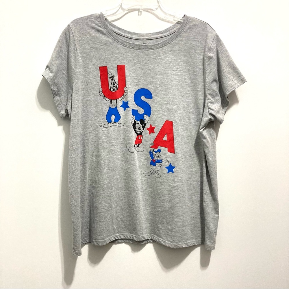 Women’s Disney Mickey and Friends Grey Graphic Tee Shirt